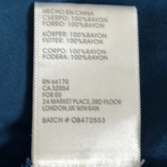 Alice & UO Elenora Tiered Crochet Inset Dress in Blue - Size Medium - Picture 7 of 7